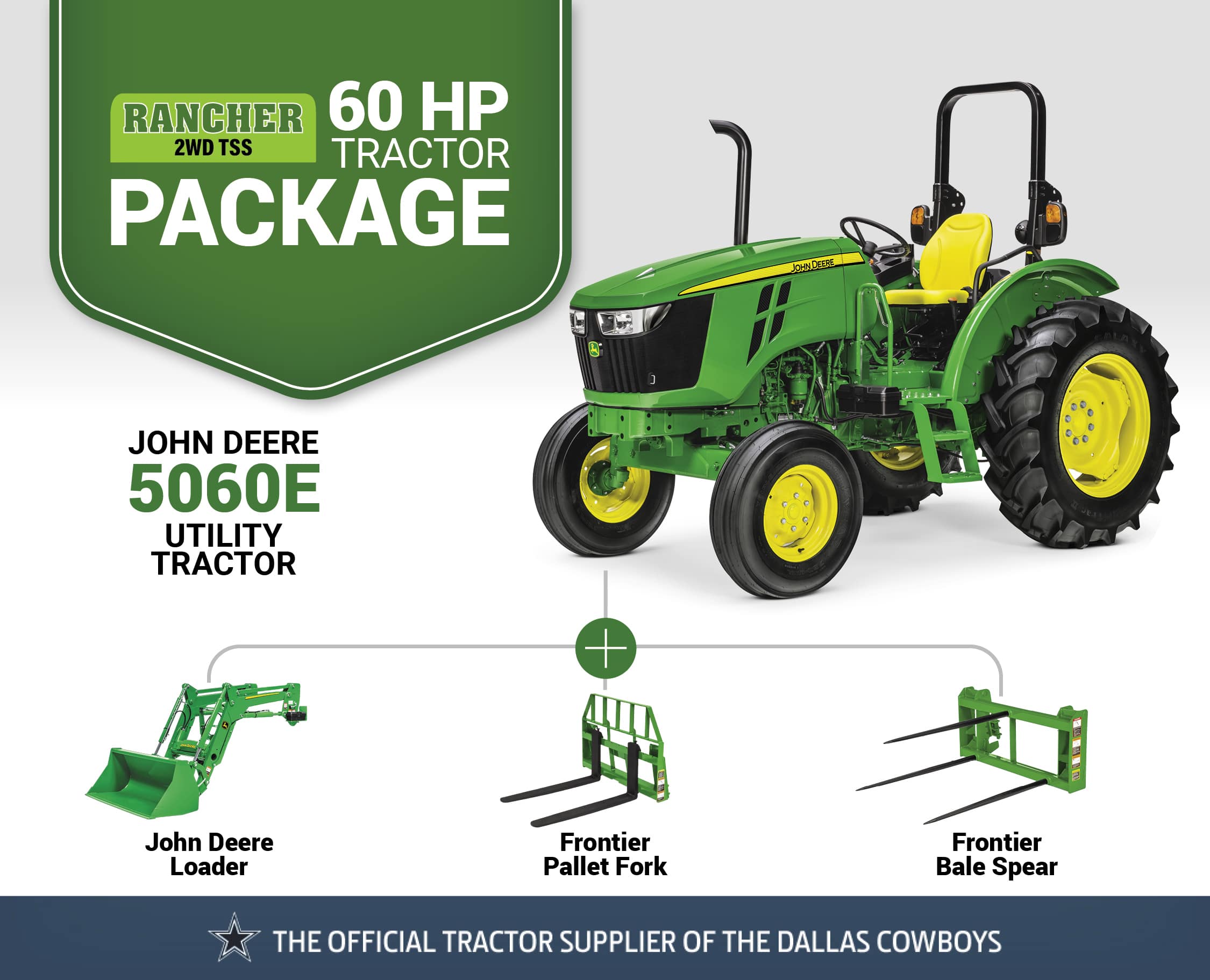 Rancher 2WD TSS: 5060E (60 hp) Tractor Package Special