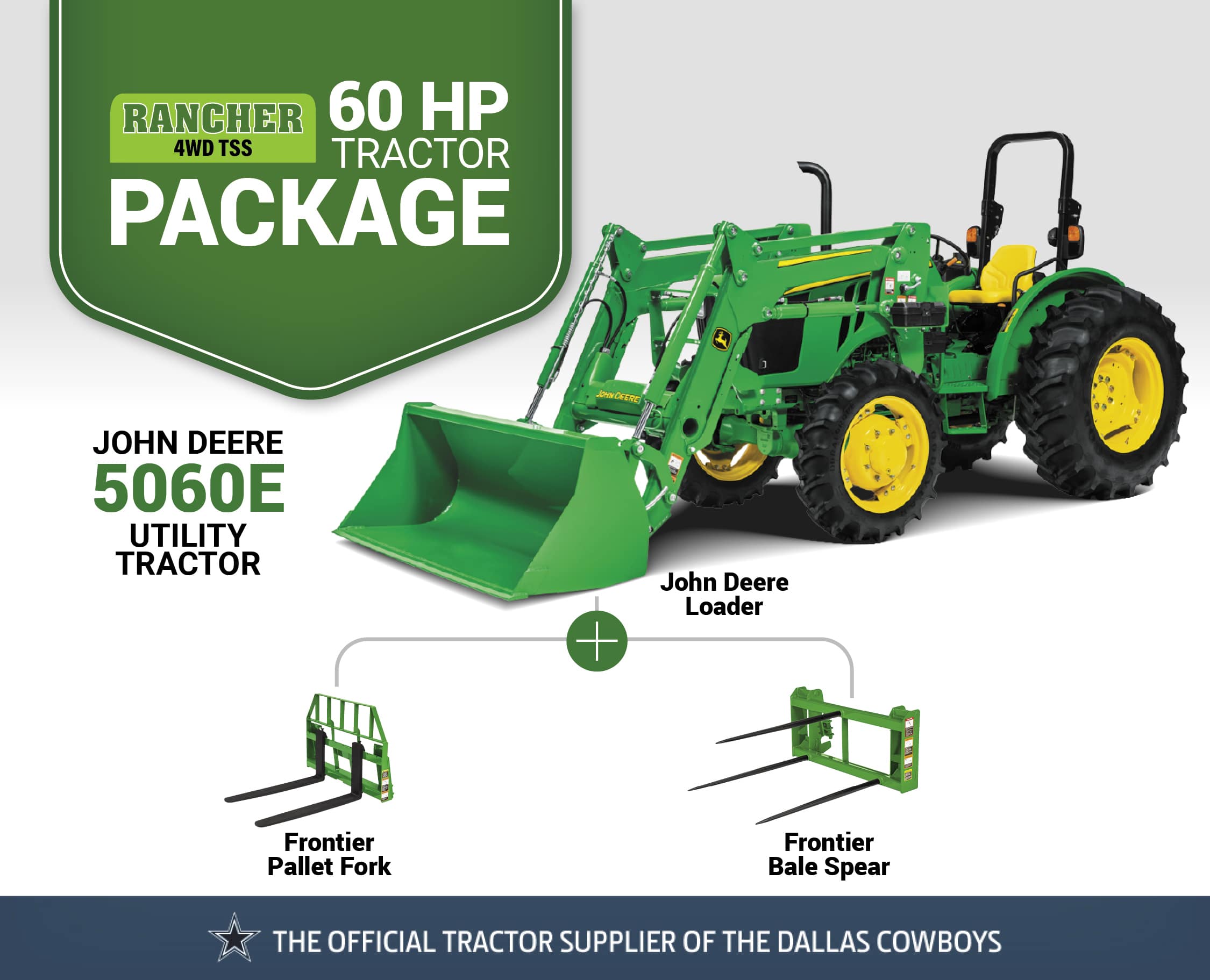 Rancher 4WD TSS: 5060E (60 hp) Tractor Package Special