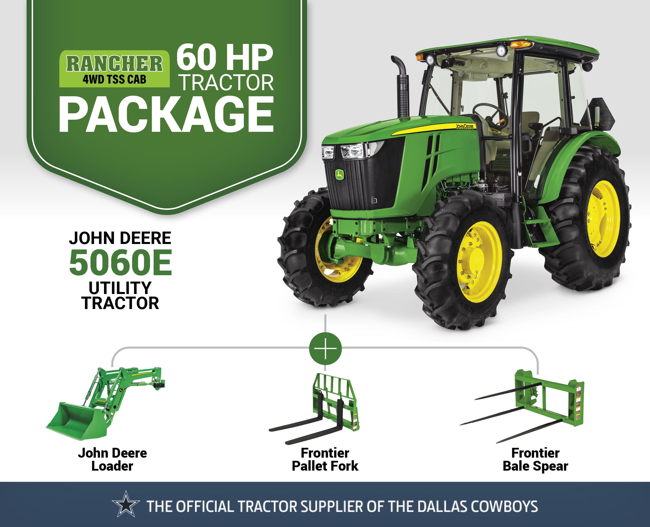 Rancher 4WD TSS CAB: 5060E (60 hp) Tractor Package Special