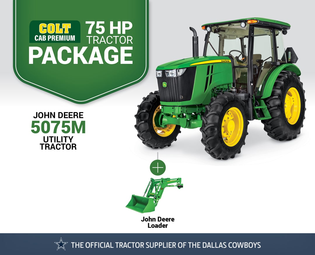 Colt CAB Premium: 5075M (75 hp) Tractor Package Special