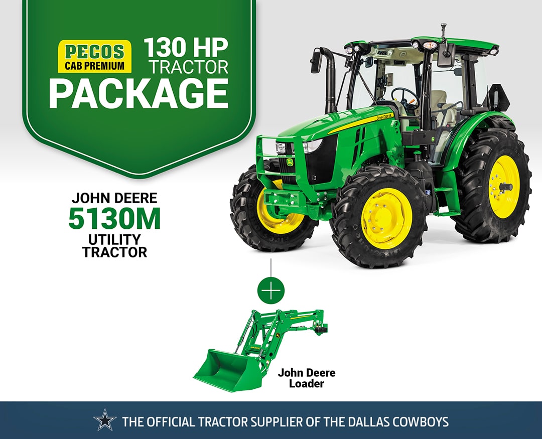 Pecos Cab Premium: 5130M (130 hp) Tractor Package Special