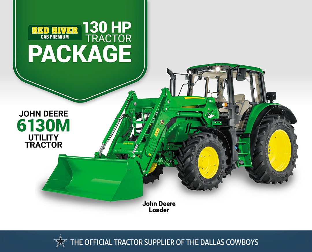 Red River Cab Premium: 6130M (130 hp) Tractor Package Special