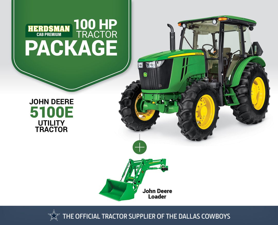 Herdsman CAB Premium: 5100E (100 hp) Tractor Package Special