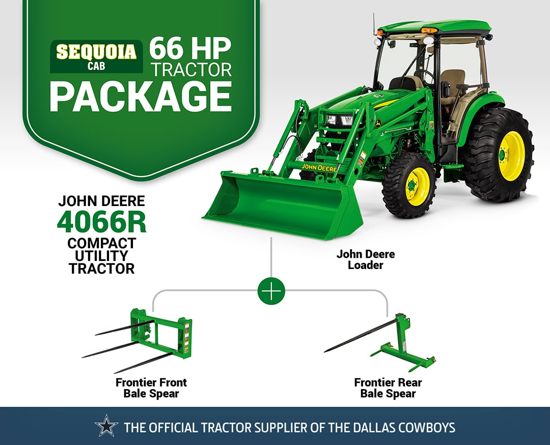 Sequoia Cab: 4066R (66 hp) Tractor Package Special