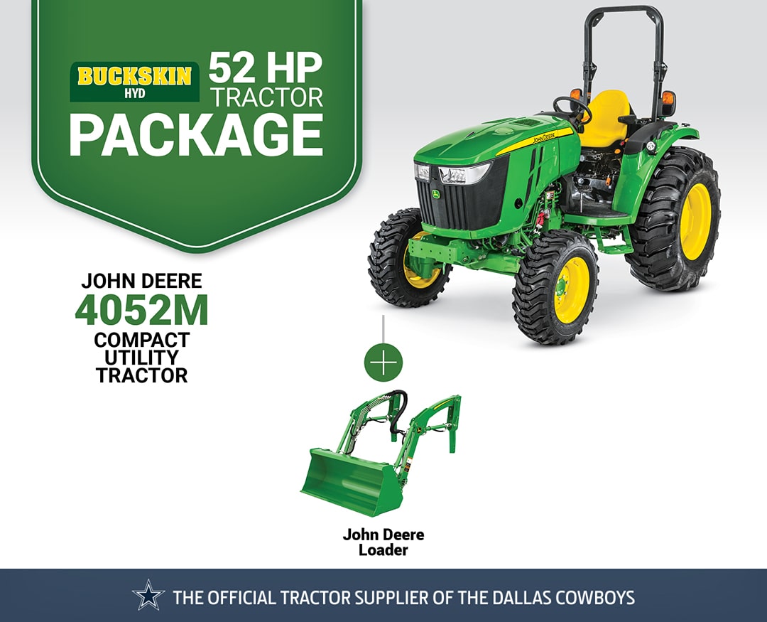 Buckskin HYD: 4052M (52 hp) Tractor Package Special