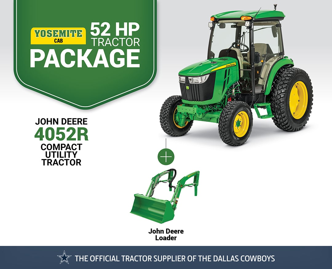 Yosemite Cab: 4052R (52 hp) Tractor Package Special