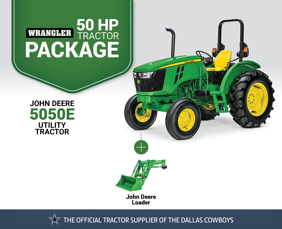 Wrangler: 2WD - 5050E (50 hp) Tractor Package Special