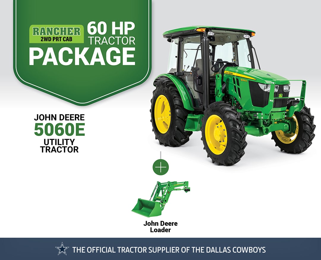 Rancher 2WD PRT CAB: 5060E (60 hp) Tractor Package Special