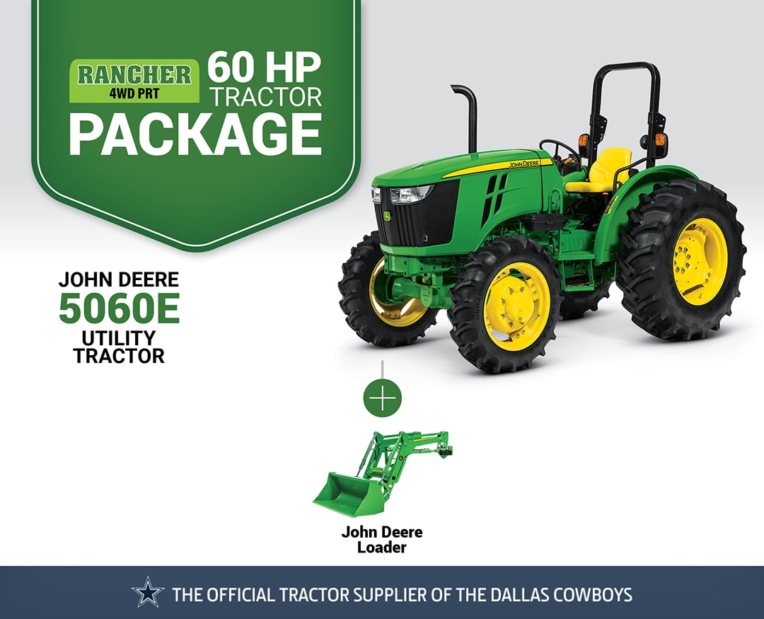 Rancher 4WD PRT: 5060E (60 hp) Tractor Package Special