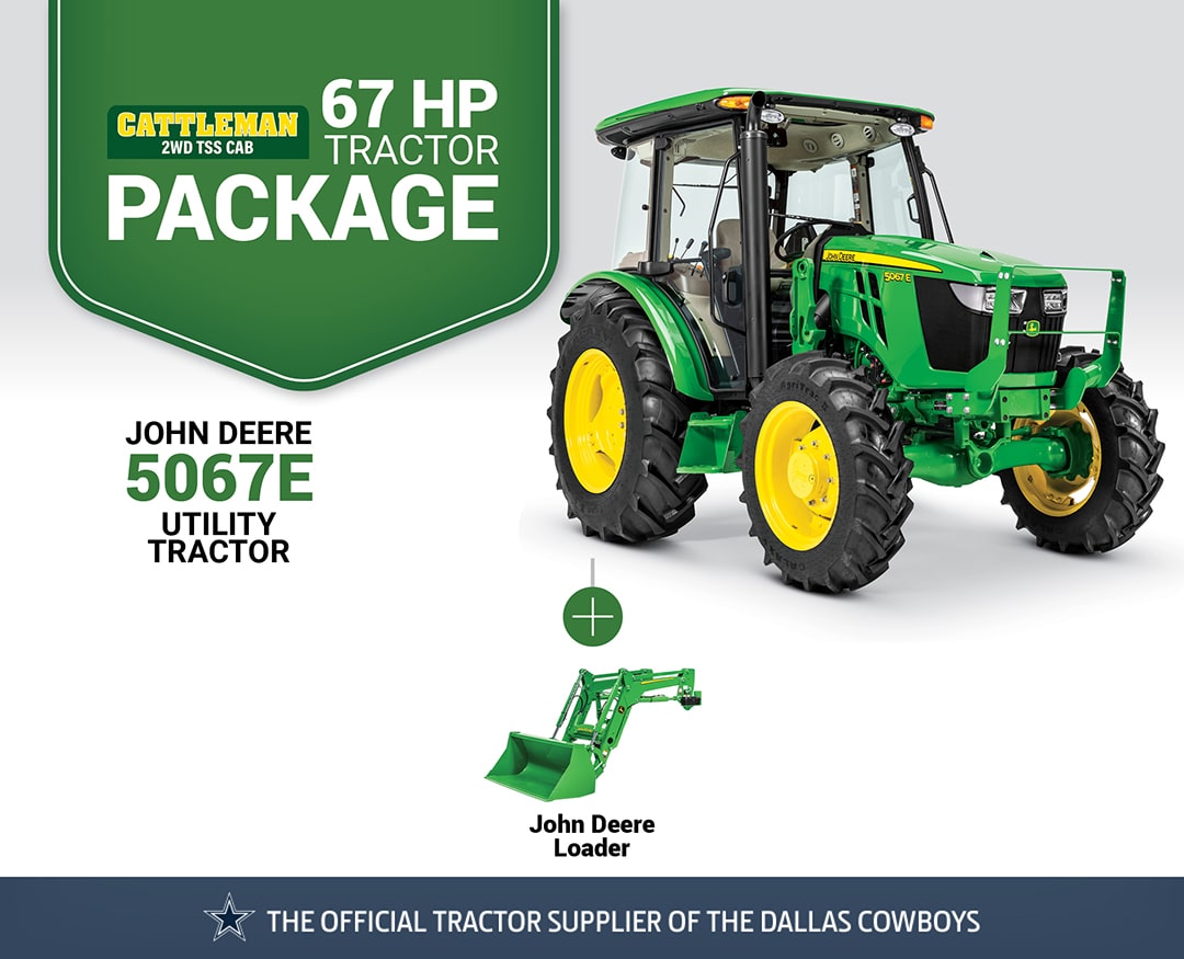 Cattleman 2WD TSS Cab: 5067E (67 hp) Tractor Package Special