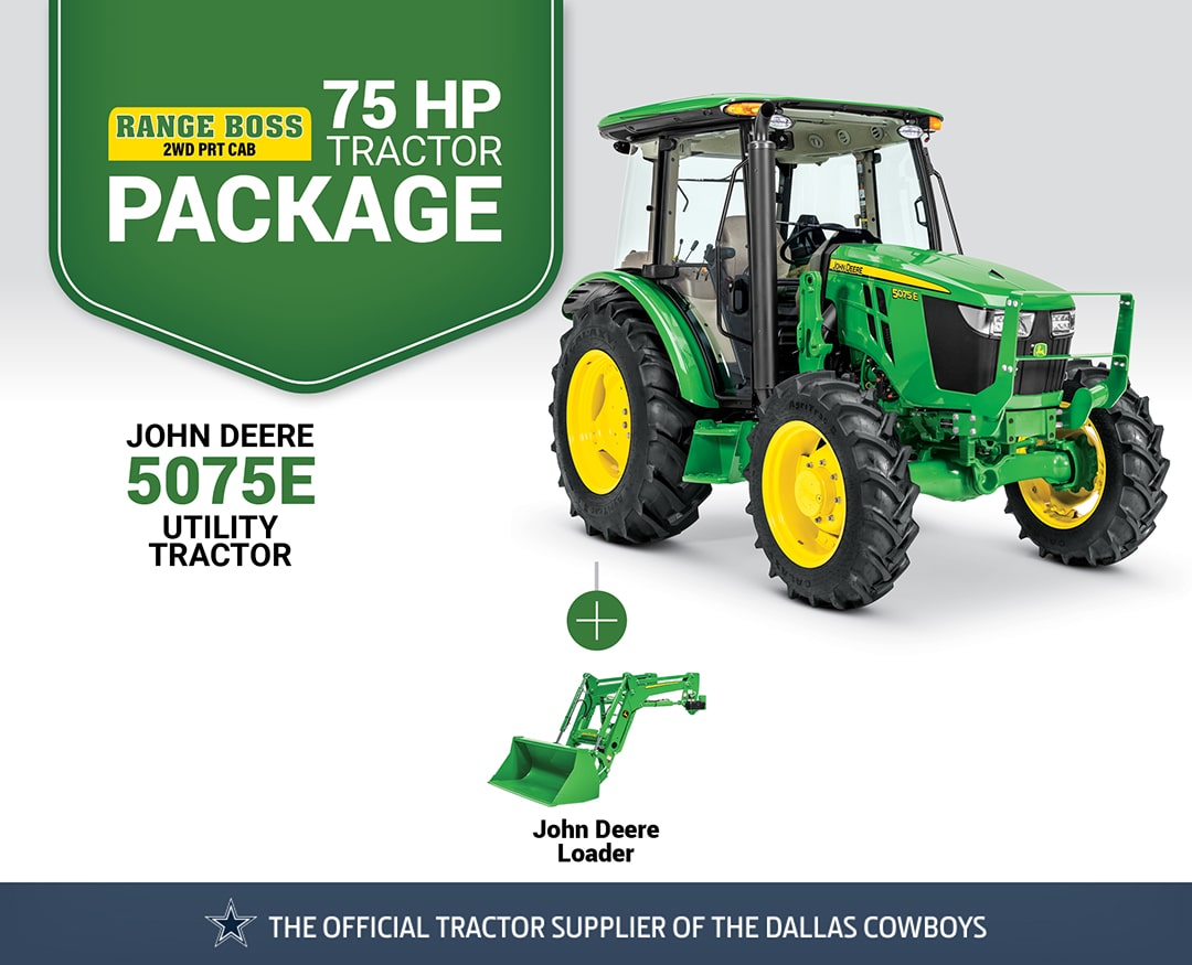 Range Boss 2WD PRT CAB: 5075E (75 hp) Tractor Package Special